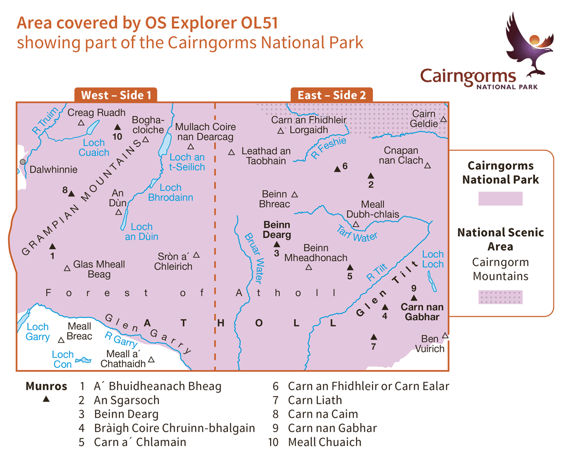 Ordnance Survey Explorer - OL 51 - Atholl