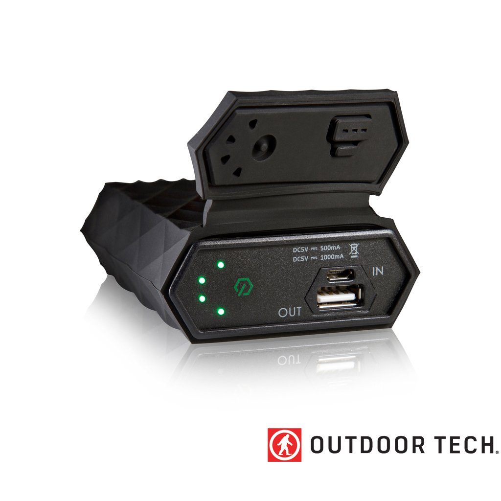 Outdoor Technology Kodiak - Powerbank Rugged Outdoor Charger - 6 K - Black