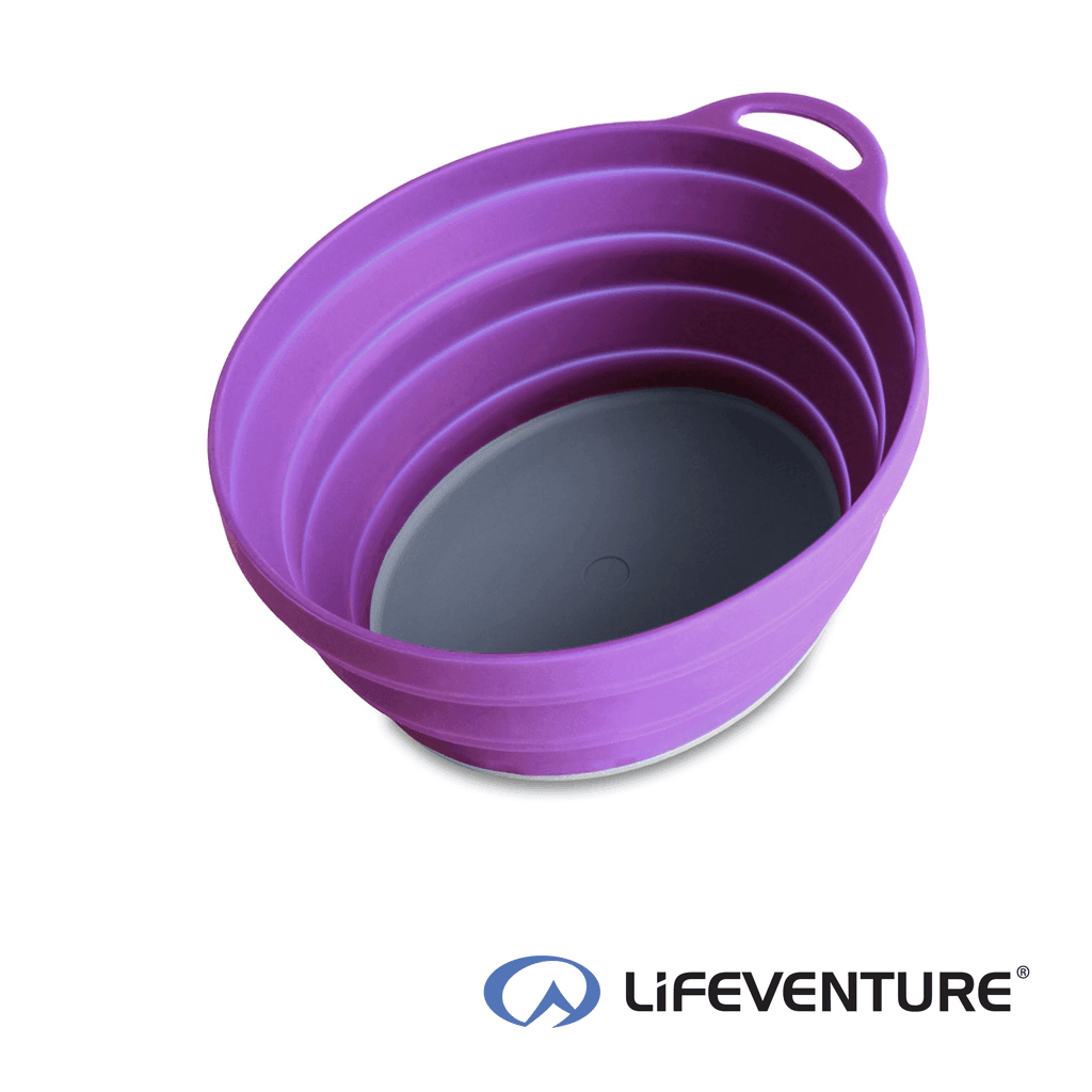 Lifeventure Ellipse Collapsible Bowl - Purple