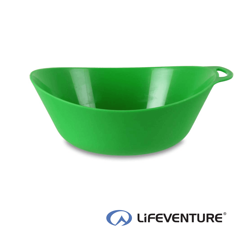Lifeventure Ellipse Plastic Camping Bowl - Green