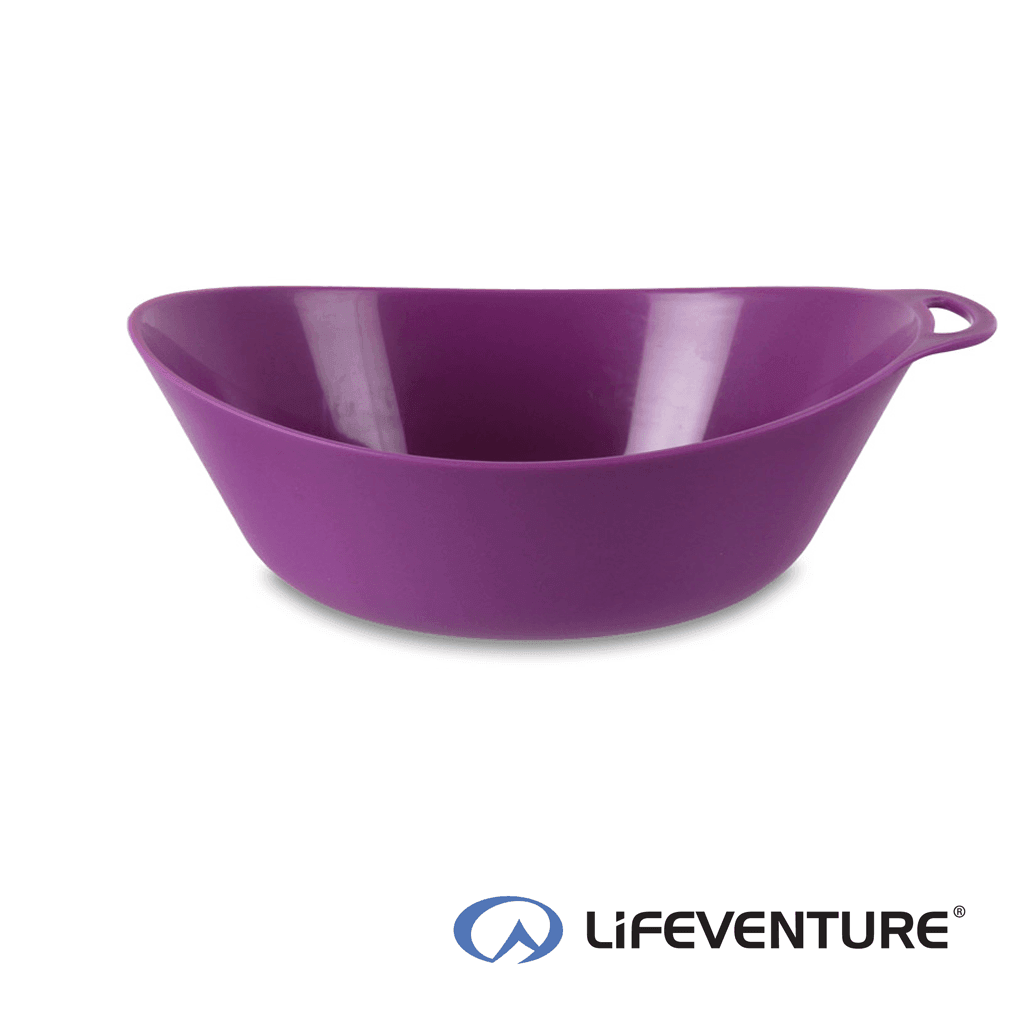 Lifeventure Ellipse Plastic Camping Bowl - Purple