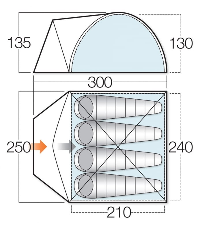 Vango alpha hotsell 400 tent