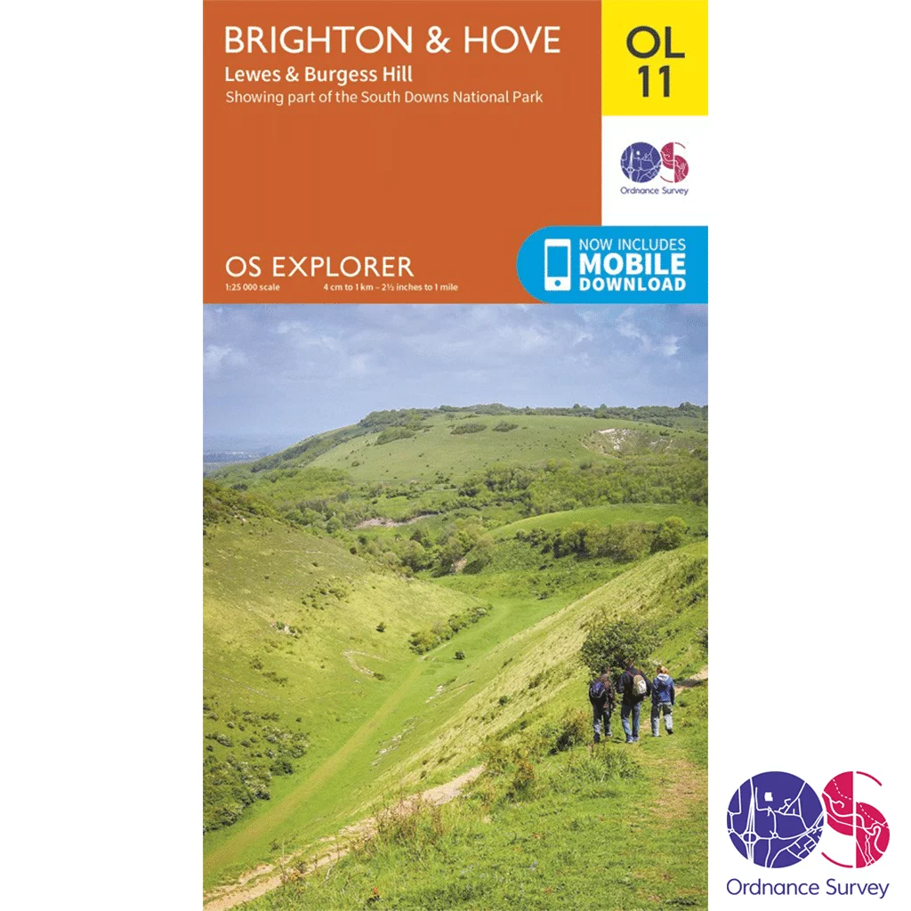 Ordnance Survey Explorer - OL 11 - Brighton and Hove