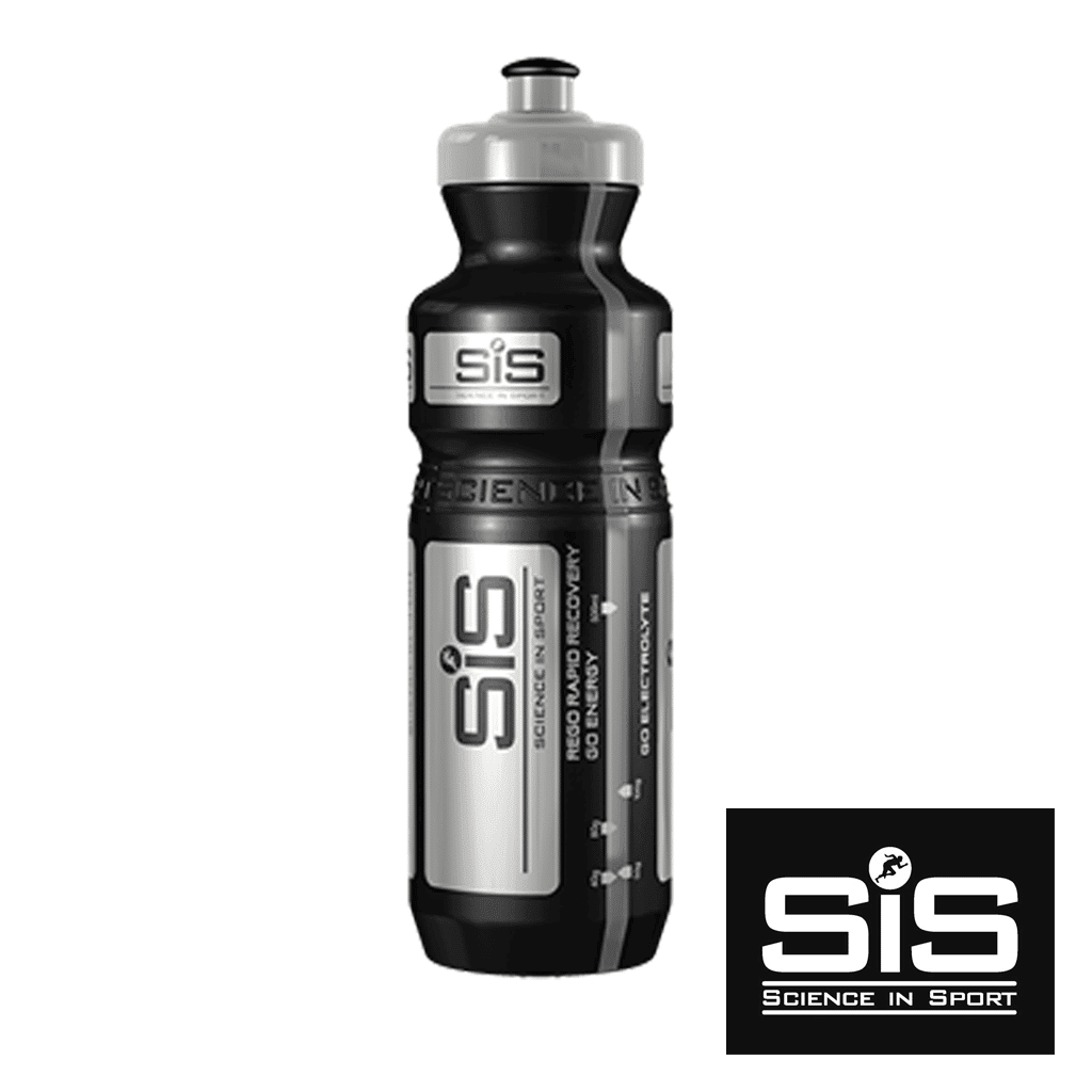 Science in Sport Water Bottle - 800 ml - Black and Silver