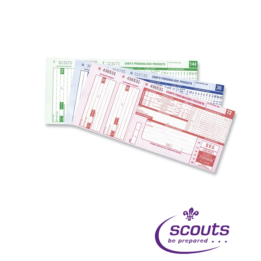 Cash's Name Tape Uniform Badge - 36 Pack