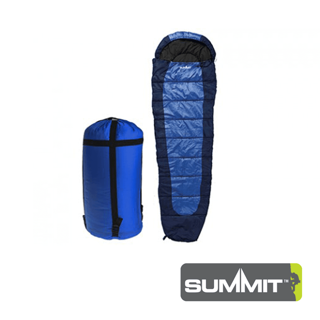 Summit Double Layer Mummy Sleeping Bag - Dark Blue