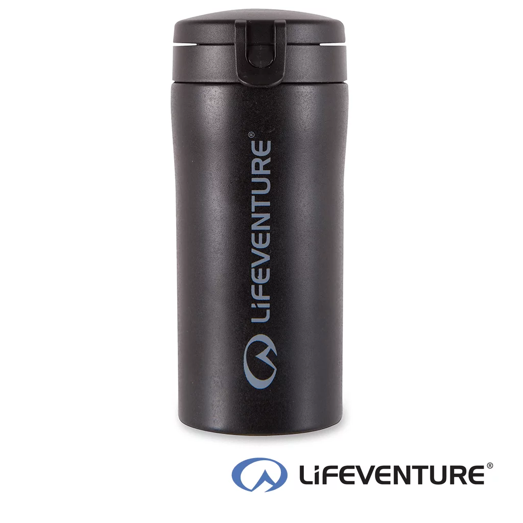 Lifeventure Flip-Top Thermal Mug - Black