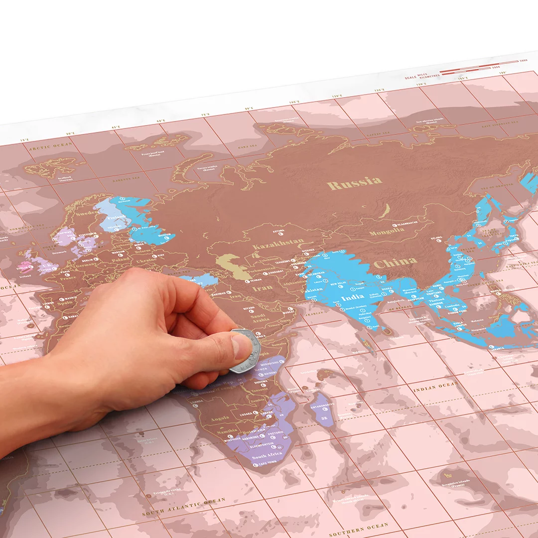 Luckies Scratch Map Rose Gold Edition - Image 2