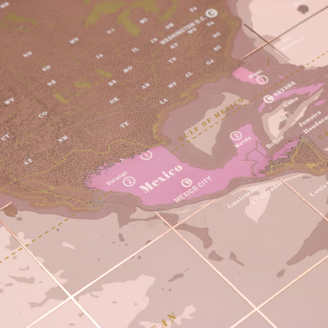 Luckies Scratch Map Rose Gold Edition - Image 3