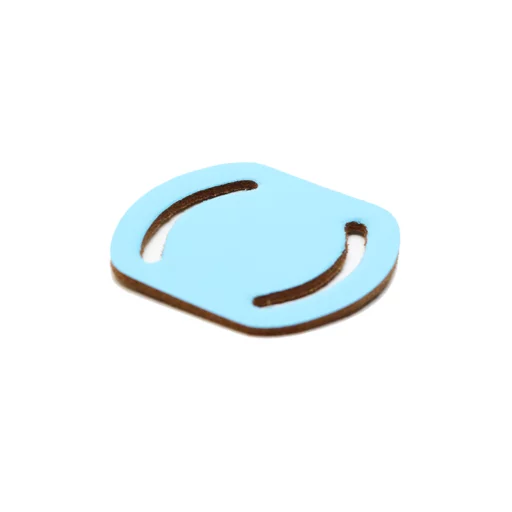 Neckslide Woggle – Thin Leather – Light Blue