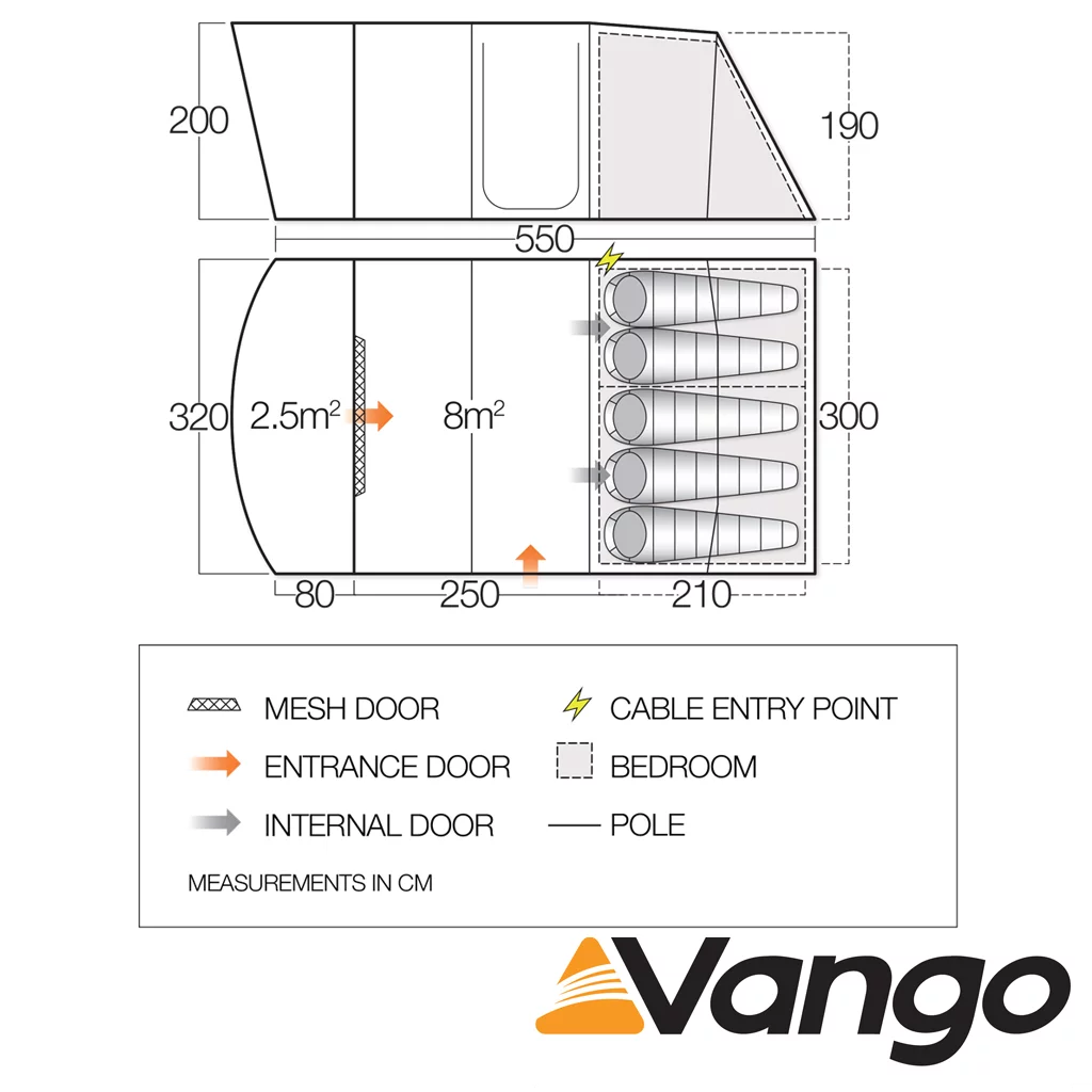 Vango avington 2025 500 xl