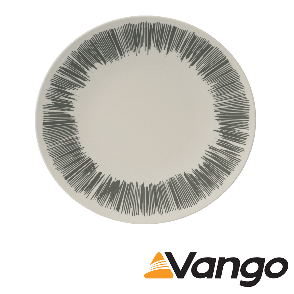 Vango Bamboo Dinner Plate - 28 cm - Grey Stripe