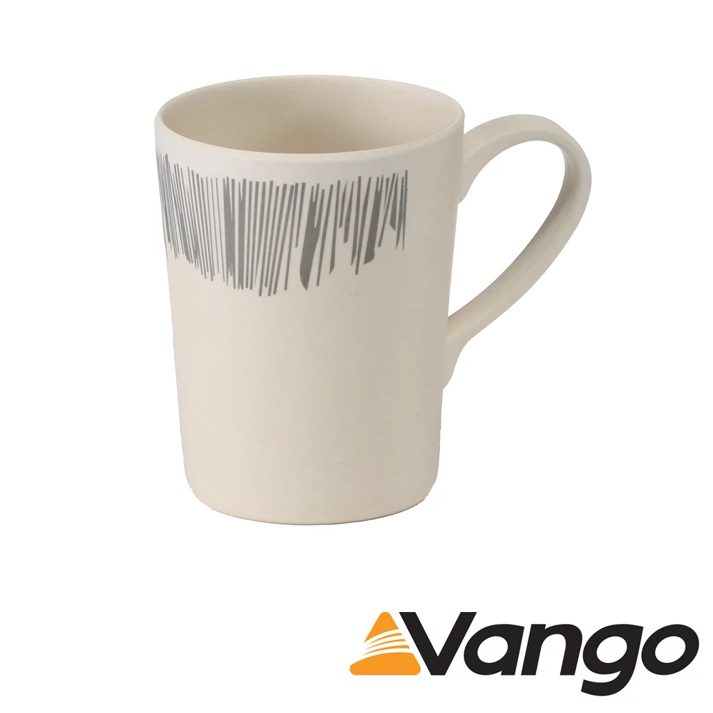Vango Bamboo Mug - 350 ml - Grey Stripe