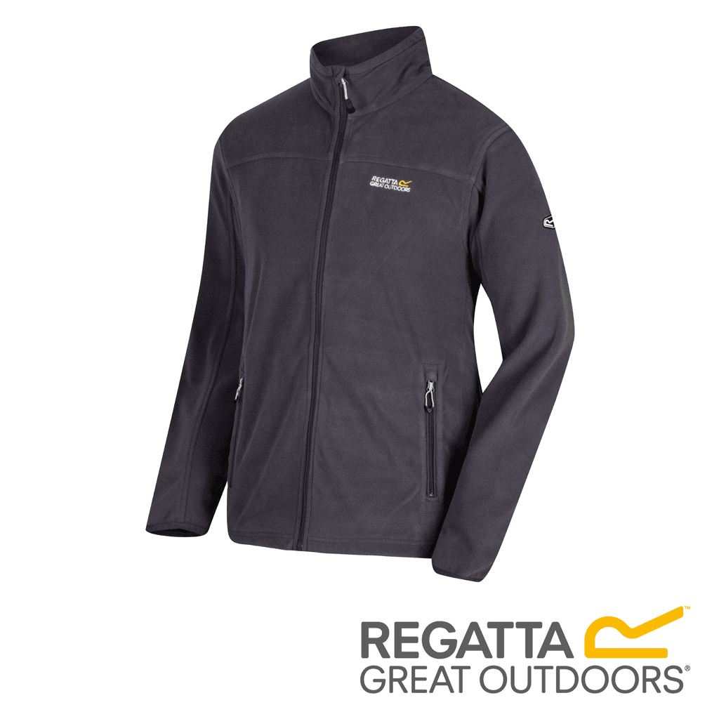 Regatta Men's Stanton II Mid Weight FullZip Fleece Seal Grey