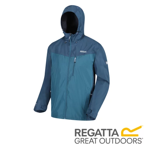 Regatta Men’s Holtridge Waterproof Shell Jacket – Sea Blue / Majolica
