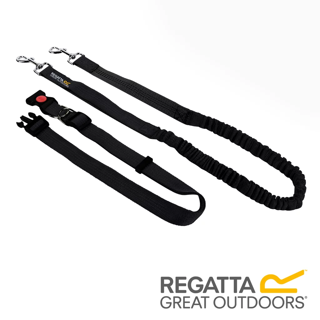 Regatta Hands Free Jogging Dog Lead - Black