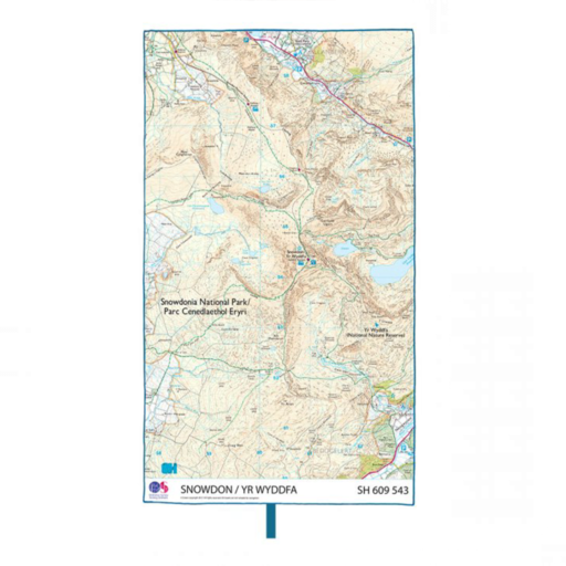 Lifeventure SoftFibre OS Map Towel – Giant – Snowdon