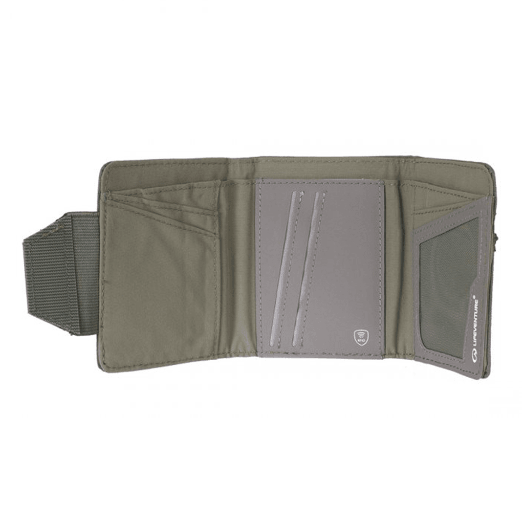Lifeventure RFID Protected Wallet - Olive Waxed Canvas