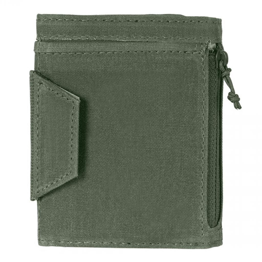 Lifeventure RFID Protected Wallet - Olive Waxed Canvas