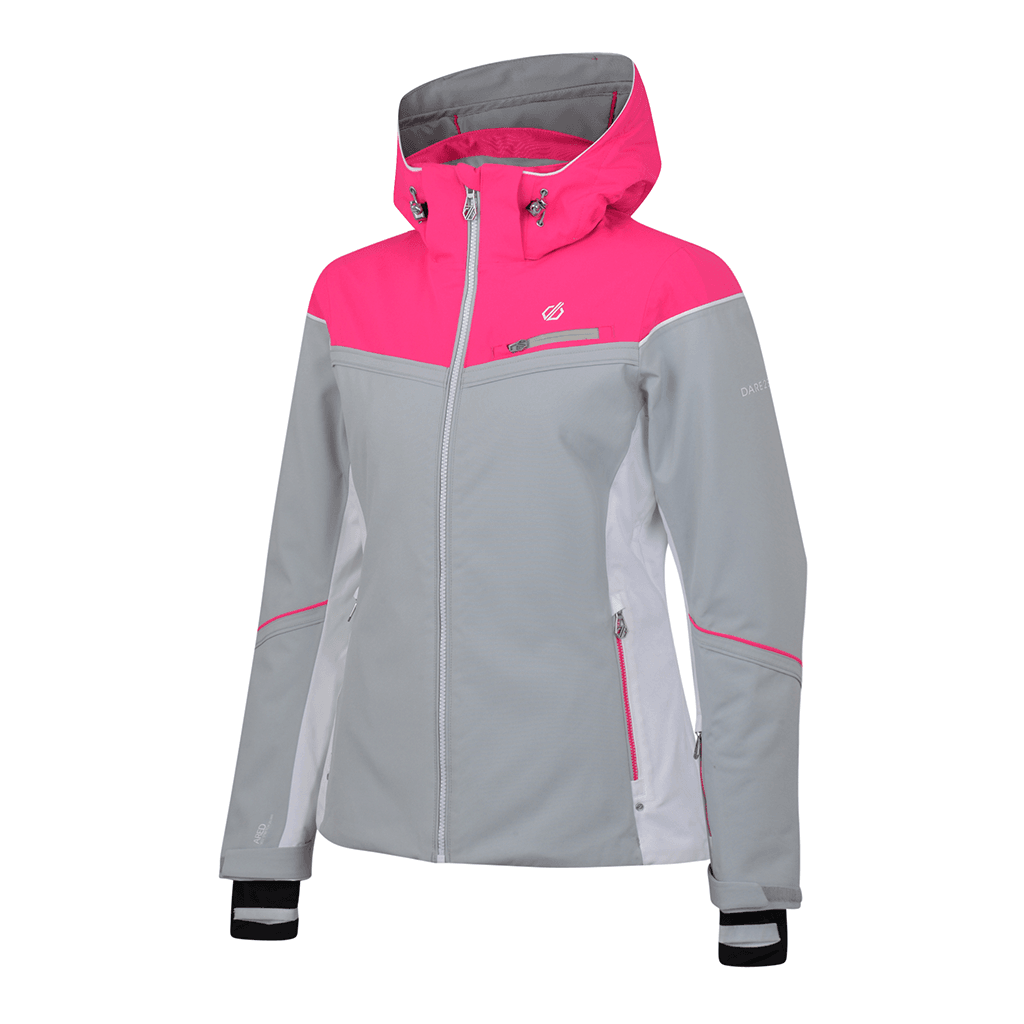 Dare 2b Women's Icecap Ski Jacket - Argent Grey / Cyber Pink | Project ...