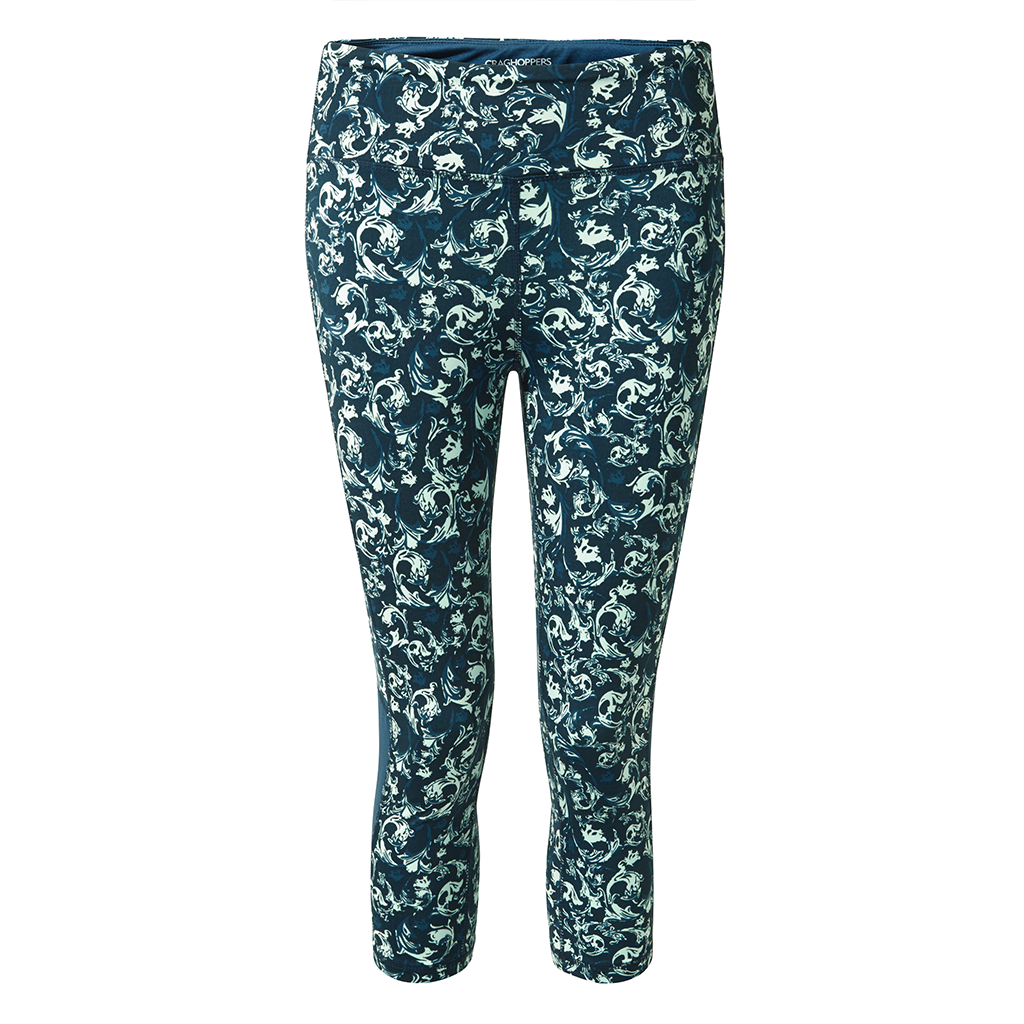 Craghoppers Women's NosiLife Luna Cropped Tight - Loch Blue Print ...