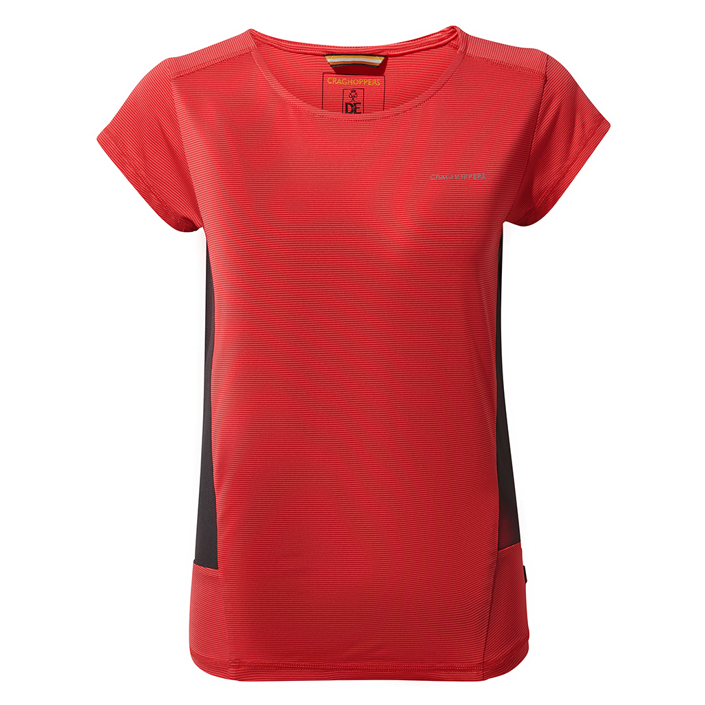 Craghoppers Women's Atmos Short Sleeved T-Shirt - Rio Red | Project X ...