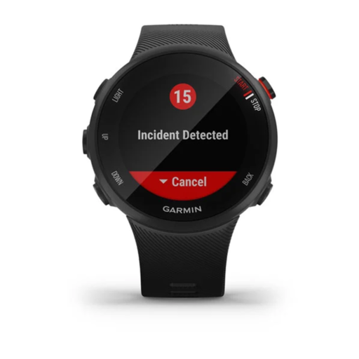garmin forerunner 45 black smartwatch