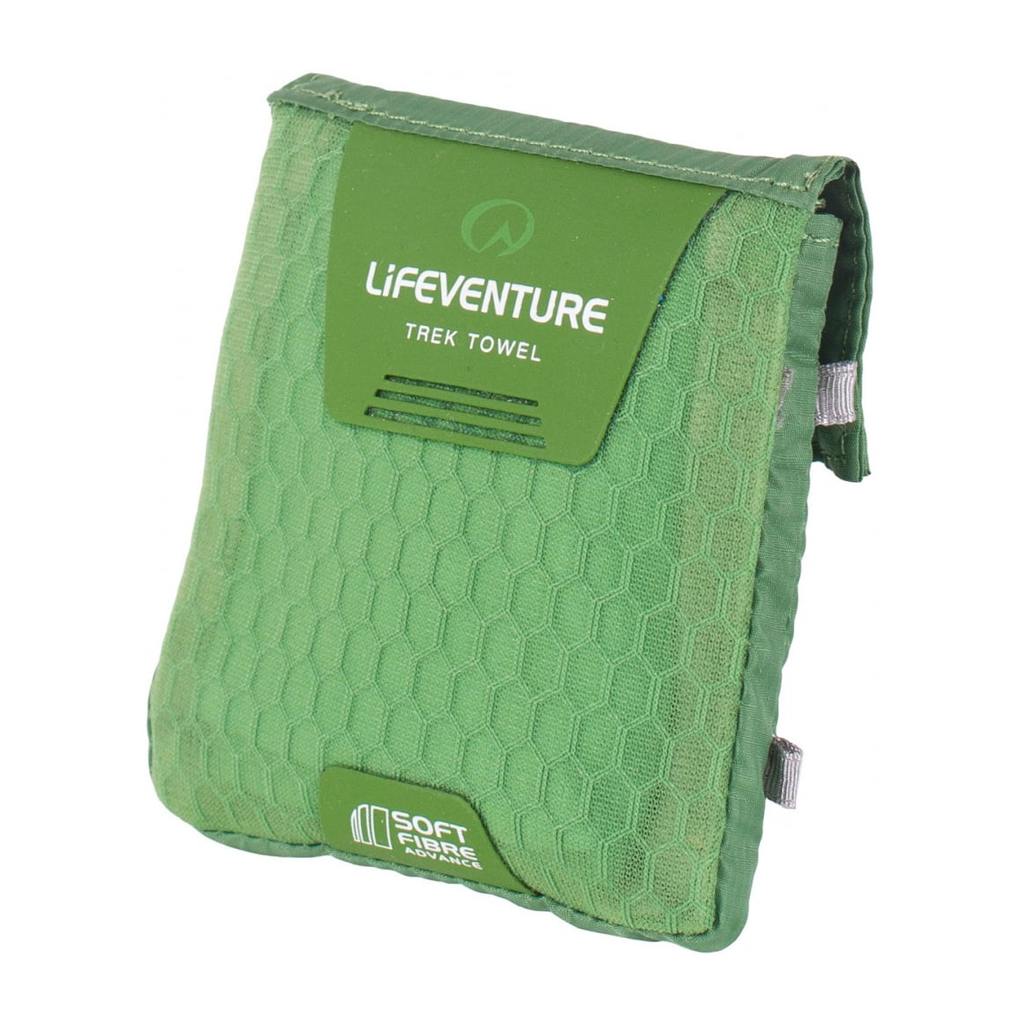 Lifeventure SoftFibre Travel Towel - Pocket - Green