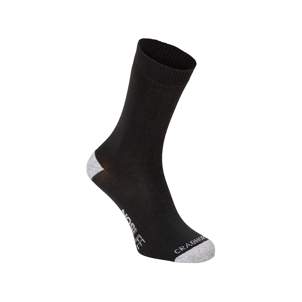 Craghoppers Men's NosiLife Adventure Socks - Charcoal / Soft Grey Marl ...
