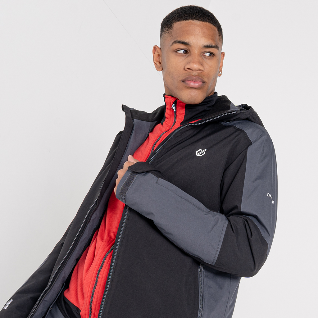 Dare 2b Men's Intermit III Ski Jacket Black / Ebony Grey Project X