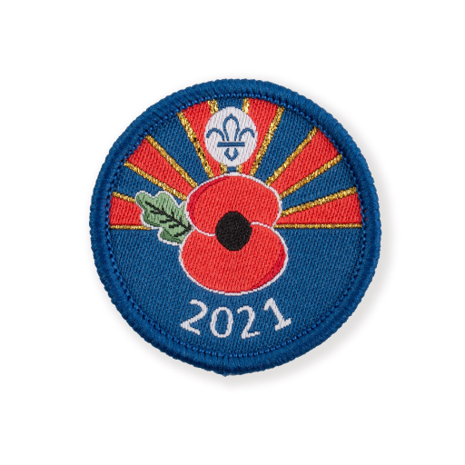 Poppy Appeal 2021 Woven Commemorative Badge